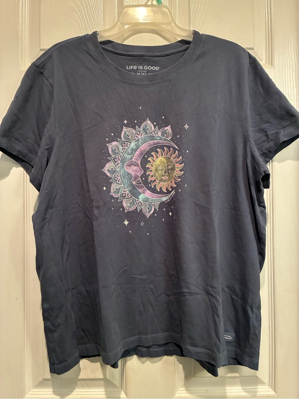 Life is Good Navy Moon & Sun Graphic Tee